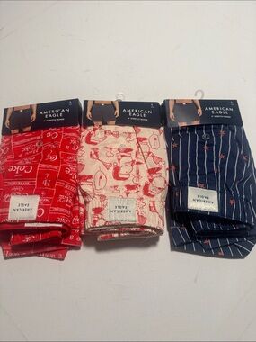 American Eagle Boxers Mens Large 3 Pack